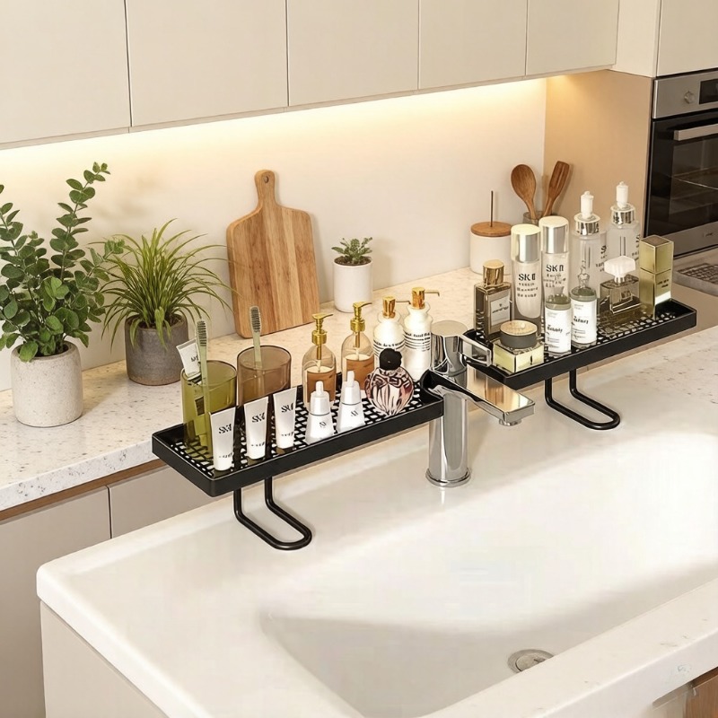 Luxury Skincare Organizer - Lussuoso e Semplice Portaoggetti per Lavabo,