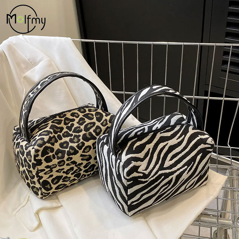 Luxury Skincare Organizer - Borsa per trucco leopardata Borsa per
