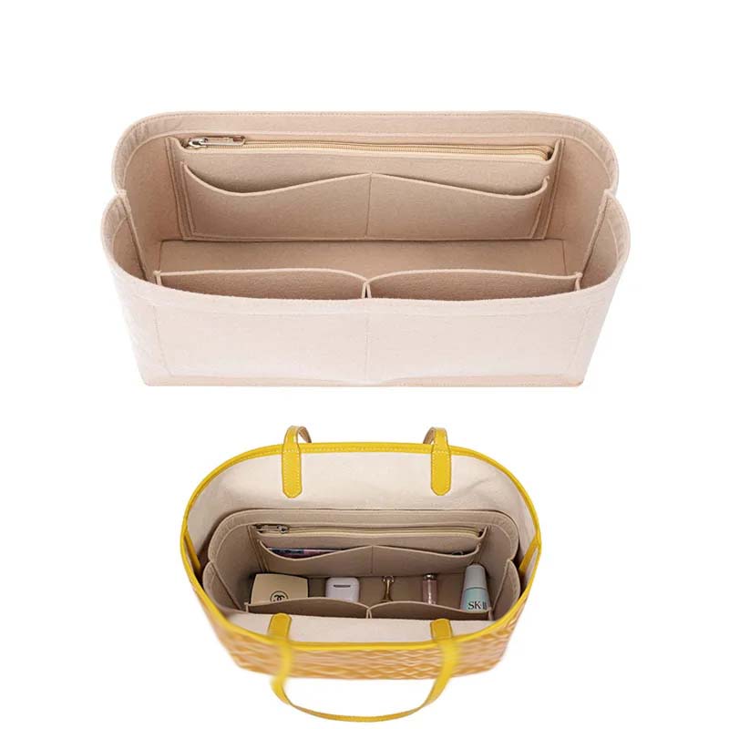 Luxury Skincare Organizer - Borsa con inserto in feltro Inserto