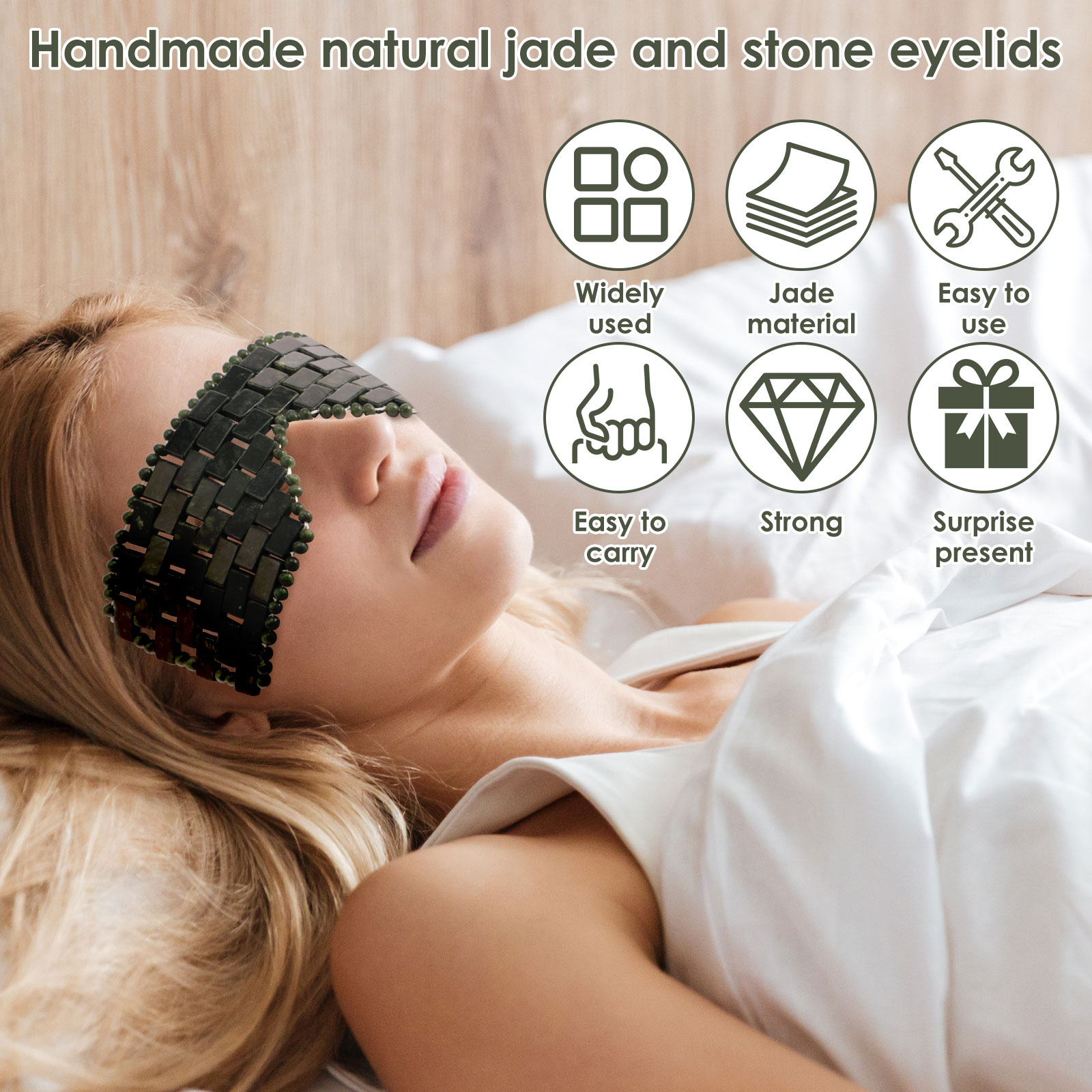 Maschera per gli occhi in giad - Luxury Skincare Tools recensione e prezzo